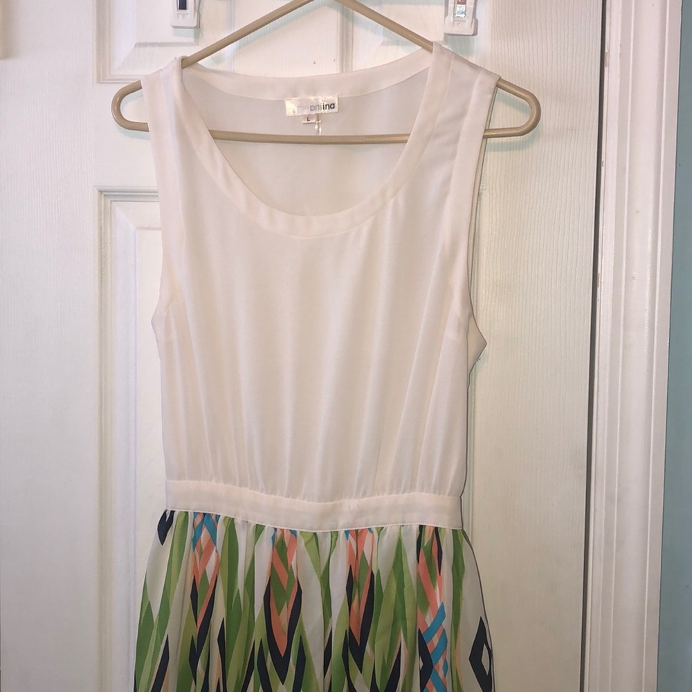 Open back, maxi-dress, multicolor